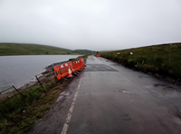 Dunrod Road at the junction of Old Largs Road